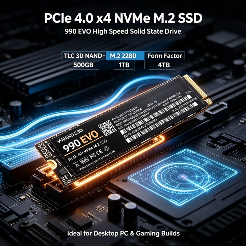 SSD M.2 NVMe 990 EVO para jogo - M.2 Nvme 4Tb Pcie 4.0 Ssd avaliação e preço