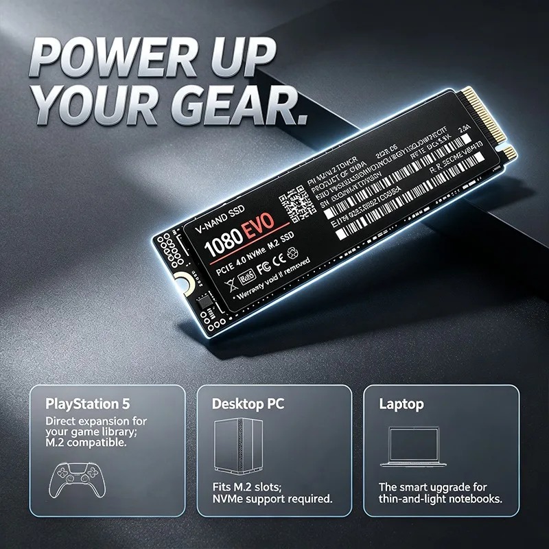 SSD interno 1080 EVO M.2 NVMe  - M.2 Nvme 4Tb Pcie 4.0 Ssd avaliação e preço